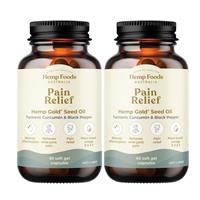 Hemp Foods Australia Pain Relief Capsules 60 caps Twin Pack