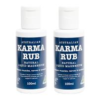 Karma Rub Natural Liquid Magnesium 100ml 2 Pack