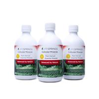 LifeSPRINGS 3x Colloidal Plant Derived Minerals 500ml Bundle