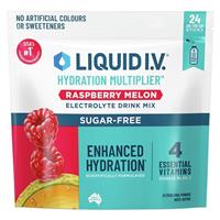 Liquid I.V. Hydration Sugar Free Raspberry Melon 24 Sachets