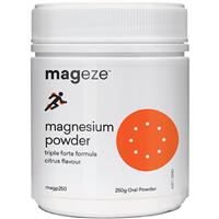 Mageze Magnesium Powder Triple Forte Citrus 250g