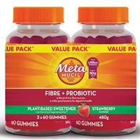 Metamucil Fibre + Probiotic Gummies Value Bundle 120 Pack