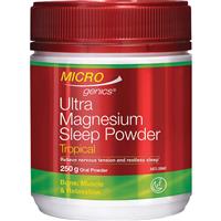 Microgenics Ultra Magnesium Sleep Tropical Flavour 250g Powder