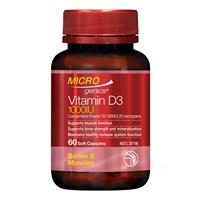 Microgenics Vitamin D3 1000IU 60 Capsules