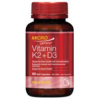 Microgenics Vitamin K2 + D3 60 Capsules