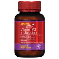 Microgenics Vitamin K2 + Ubiquinol 30 Softgel Capsules