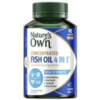 Nature's Own 4 In 1 Concentrated Fish Oil 90 Capsules