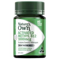 Nature's Own Activated Methyl B12 60 Mini Tablets
