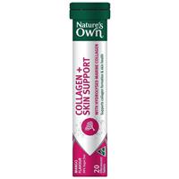 Nature's Own Collagen + Skin Support Effervescent 20 Tablets