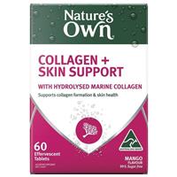Nature's Own Collagen + Skin Support Effervescent 60 Tablets