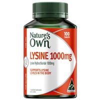 Nature's Own Lysine 1000mg 100 Tablets
