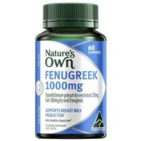 Nature's Own Fenugreek 1000mg 60 Capsules