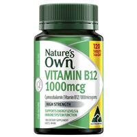 Nature's Own High Strength Vitamin B12 1000mcg 120 Tablets Exclusive Size