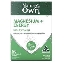Nature's Own Magnesium + Energy Effervescent 60 Tablets