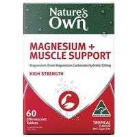 Nature's Own Magnesium + Muscle Support Effervescent 60 Tablets