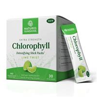 Nature's Sunshine Extra Strength Chlorophyll (30 Stick Packs) Lime Twist