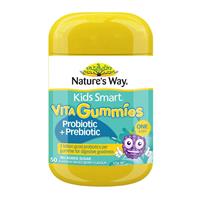 Nature's Way Kids Smart Vita Gummies Probiotic + Prebiotic 50 Pastilles