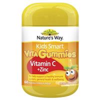 Nature's Way Kids Smart Vita Gummies Vitamin C + Zinc 60 Pastilles