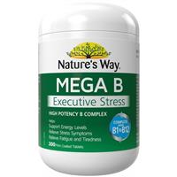 Nature's Way Mega B Executive Stress 200 Tablets