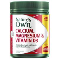 Nature’s Own Calcium, Magnesium & Vitamin D3 300 Tablets Value Pack Exclusive Size
