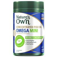 Nature's Own Concentrated Fish Oil Omega Mini 250 Capsules