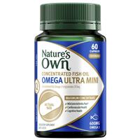 Nature's Own Concentrated Fish Oil Ultra Mini 60 Capsules