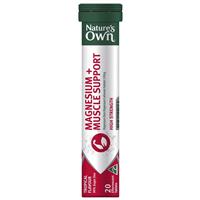 Nature's Own Magnesium + Muscle Support Effervescent 20 Tablets
