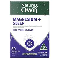 Nature's Own Magnesium + Sleep Effervescent 60 Tablets
