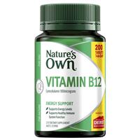Nature's Own Vitamin B12 200 Tablets Exclusive Size