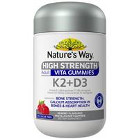 Nature's Way Adult Vita Gummies High Strength K2+D3 30 Gummies