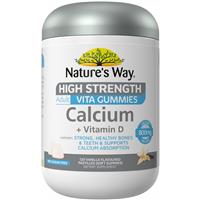 Nature's Way Adult Vita Gummies Sugar Free High Strength Calcium 120 Gummies Exclusive Size