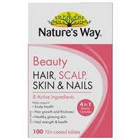 Nature's Way Beauty Hair Scalp Skin & Nails 100 Tablets