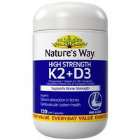 Nature's Way K2+D3 120 Capsules