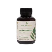 NaturoElite Calm & Sleep Support | With Ashwagandha 60 Capsules