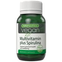 Naturopathica Vegan Multi Vitamin Plus Spirulina 50 Capsules