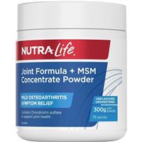 Nutra-Life Glucosamine Chondroitin Msm Joint Food 300g Powder