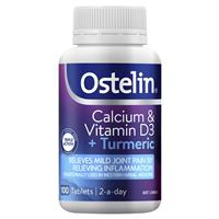 Ostelin Calcium & Vitamin D3 + Turmeric 100 Tablets