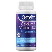 Ostelin Calcium & Vitamin D3 + Turmeric 200 Tablets Exclusive Size