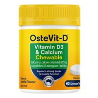 OsteVit-D Vitamin D3 & Calcium Chewable 60 Tablets