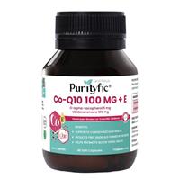 Purityfic Co-Q10 100 MG + E (30 Soft Capsules) 1Bottle