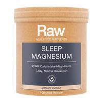 Raw Real Food Nutrients Sleep Magnesium Dreamy Vanilla 100g