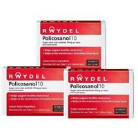 Raydel Policosanol 10mg 30 Tablets 3 Pack