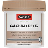 Swisse Ultiboost Calcium+D3+K2 180 Tablets Exclusive