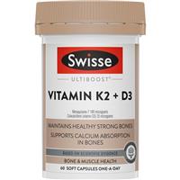 Swisse Ultiboost K2 + D3 60 Capsules