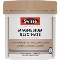 Swisse Ultiboost Magnesium Glycinate 240 Tablets Exclusive Size