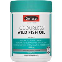 Swisse Ultiboost Odourless Wild Fish Oil 1000mg 250 Capsules