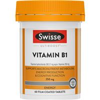 Swisse Ultiboost Vitamin B1 250mg 60 Tablets