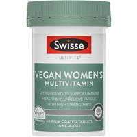 Swisse Vegan Womens Ultivite 60 Tablets