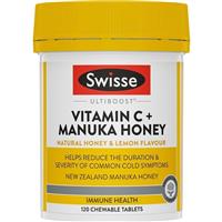 Swisse Vitamin C + Manuka Honey 120 Tablets