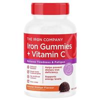 The Iron Company Iron + Vitamin C Gummies Orange 30 Gummies